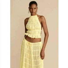 Load image into Gallery viewer, 2-Piece Chic Halter Dress Suit Set