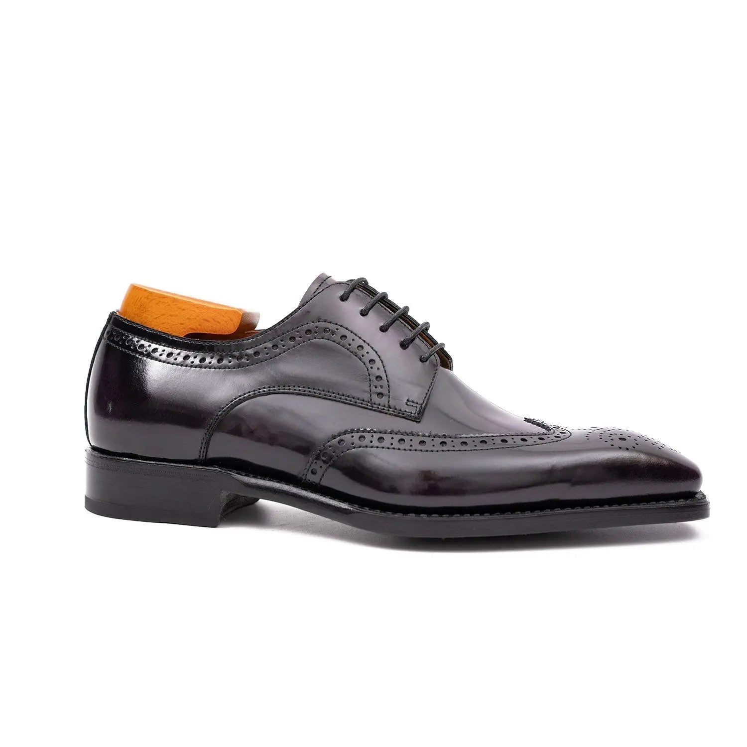 goodyear welted dress shoes Patent leather goodyear welt dress shoes Purple – CC Suits