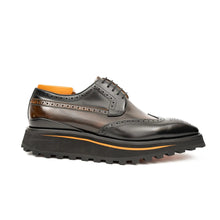 Load image into Gallery viewer, Patent leather shoes Platform brogues Black