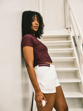 Load image into Gallery viewer, Eva Cropped Top- Potent Purple