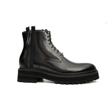 Load image into Gallery viewer, Platform Patent Combat Boots