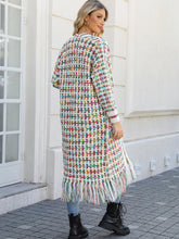 Load image into Gallery viewer, Plus-Size Tassel Fringe Long Cardigan with Colorful Thread Weaving | NCS