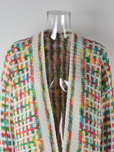 Load image into Gallery viewer, Plus-Size Tassel Fringe Long Cardigan with Colorful Thread Weaving | NCS