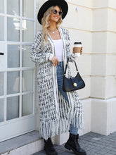 Load image into Gallery viewer, Plus-Size Tassel Fringe Long Cardigan with Colorful Thread Weaving | NCS