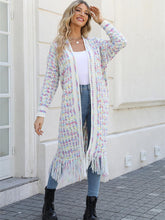 Load image into Gallery viewer, Plus-Size Tassel Fringe Long Cardigan with Colorful Thread Weaving | NCS