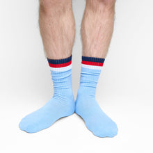 Load image into Gallery viewer, Powder 3 Stripe Crew Socks