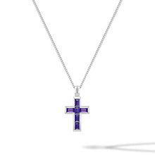 Load image into Gallery viewer, Gemstone Cross Pendant - Amethyst