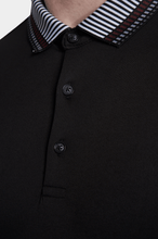 Load image into Gallery viewer, The Mercerized Cotton Polo (Crown Black)