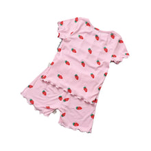 Load image into Gallery viewer, Summer Bear Pajama Set for Baby Girls (T-shirt & Shorts) - # BAAA81810011