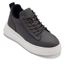Load image into Gallery viewer, CALTO - Q432 - 2.6 Inches Taller Lightweight (Grey/White Sole) - Chunky Sole Sneakers