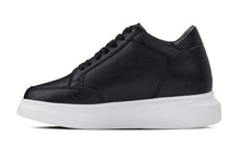 Load image into Gallery viewer, CALTO - Q510 - 2.6 Inches Taller Lightweight (Black/White Sole) - Chunky Sole Sneakers