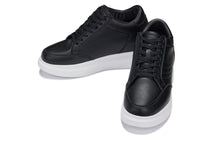 Load image into Gallery viewer, CALTO - Q510 - 2.6 Inches Taller Lightweight (Black/White Sole) - Chunky Sole Sneakers
