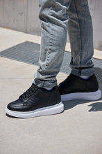 Load image into Gallery viewer, CALTO - Q510 - 2.6 Inches Taller Lightweight (Black/White Sole) - Chunky Sole Sneakers