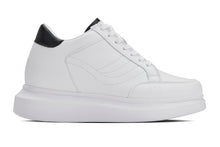 Load image into Gallery viewer, CALTO - Q511 - 2.6 Inches Taller Lightweight (White/White Sole) - Chunky Sole Sneakers