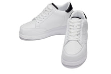 Load image into Gallery viewer, CALTO - Q511 - 2.6 Inches Taller Lightweight (White/White Sole) - Chunky Sole Sneakers