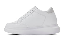 Load image into Gallery viewer, CALTO - Q512 - 2.6 Inches Taller Lightweight (Pure White/White Sole) - Chunky Sole Sneakers