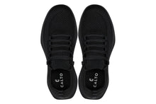 Load image into Gallery viewer, CALTO - QA060 - 2.4 Inches Taller (Black/Black Sole) - Lightweight Knitted Sneakers