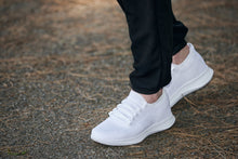 Load image into Gallery viewer, CALTO - QA061 - 2.4 Inches Taller (White/White Sole) - Lightweight Knitted Sneakers