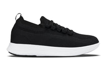 Load image into Gallery viewer, CALTO - QA062 - 2.4 Inches Taller (Black/White Sole) - Lightweight Knitted Sneakers