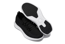 Load image into Gallery viewer, CALTO - QA062 - 2.4 Inches Taller (Black/White Sole) - Lightweight Knitted Sneakers