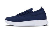 Load image into Gallery viewer, CALTO - QA063 - 2.4 Inches Taller (Navy/White Sole) - Lightweight Knitted Sneakers