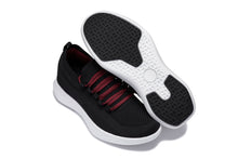 Load image into Gallery viewer, CALTO - QA064 - 2.4 Inches Taller (Black/Red/White Sole) - Lightweight Knitted Sneakers