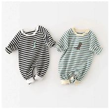 Load image into Gallery viewer, Newborn Baby Striped Rompers - # BAAA21110021