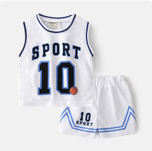 Load image into Gallery viewer, Children's Summer Basketball Clothing Set – Boys' Vest and Shorts Two-Piece - # BOAA11310001