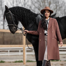Load image into Gallery viewer, Double-Breasted Wool Blend Coat