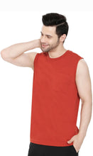 Load image into Gallery viewer, Mens Sleeveless T-Shirt with Pocket - A No Cling Comfort Fit Tank