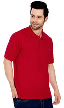 Load image into Gallery viewer, Men's Short Sleeve Pique Polo Shirt in Cotton Blend with Front Pocket