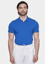Load image into Gallery viewer, The Mercerized Cotton Polo(Royal Blue)