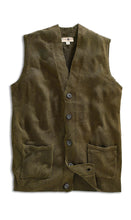 Load image into Gallery viewer, Men's Cashmere-Like Button Front Flat Knit Sweater Vest with front patch pockets