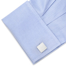 Load image into Gallery viewer, Sterling Silver Infinity Edge Square Engravable Cufflinks