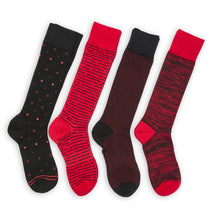 Load image into Gallery viewer, Red / Black Mixed Socks 8 Pack