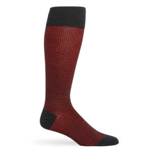Load image into Gallery viewer, Red / Black Birdseye Dress Socks