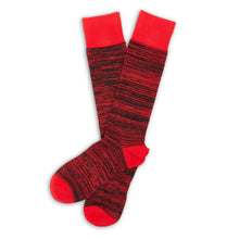 Load image into Gallery viewer, Red / Black Marl Dress Socks