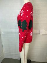Load image into Gallery viewer, Red Christmas Tree Jacquard Pullover Sweater | NCS
