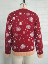 Load image into Gallery viewer, Red Snowflake Christmas Pullover Sweater | NCS