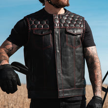 Load image into Gallery viewer, Hornet Men's Club Style Leather Vest