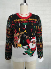 Load image into Gallery viewer, Rock and Roll Santa Ugly Christmas Sweater | NCS