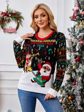 Load image into Gallery viewer, Rock and Roll Santa Ugly Christmas Sweater | NCS