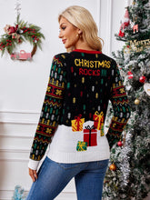 Load image into Gallery viewer, Rock and Roll Santa Ugly Christmas Sweater | NCS
