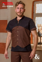 Load image into Gallery viewer, Dungeons & Dragons Rogue Hooded Vest Brown