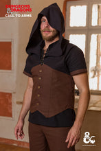 Load image into Gallery viewer, Dungeons & Dragons Rogue Hooded Vest Brown