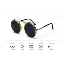 Load image into Gallery viewer, Round Flip-Up Retro Sunglasses Collection - 14 Colors