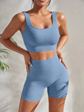 Load image into Gallery viewer, Women's Seamless Ribbed Yoga Set