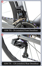 Load image into Gallery viewer, TWITTER 700X25C Carbon Road Bicycle Wireless Men's Hydraulic Disc Racing Bike With WheelTop EDS TX 24S Shifter 50mm Carbon Wheel