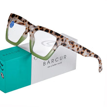 Load image into Gallery viewer, BARCUR Retro Fashionable Unique Leopard Pattern Reading Glasses for Women and Men – Stylish Clear Prescription Eyewear with Fashion Color Options – Trendy Rectangular Presbyopia Glasses with Personalized Gift Box for Daily Use