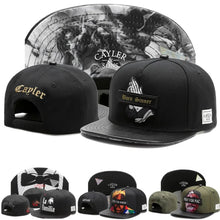 Load image into Gallery viewer, Classic Snapback Hat – Flat Bill Adjustable Baseball Cap